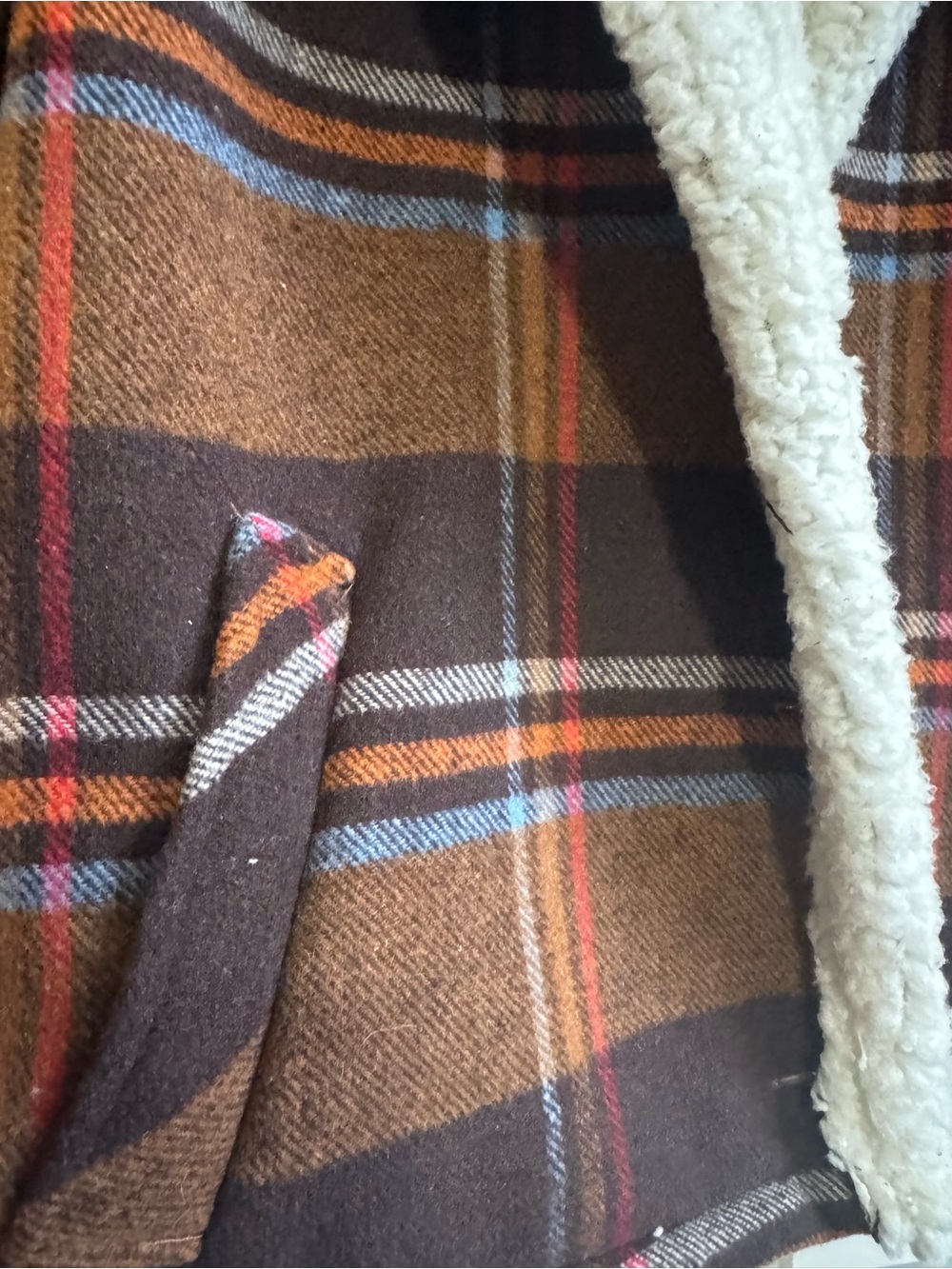 Maurices Brown Plaid Teddy-Lined Jacket - Picture 4 of 5
